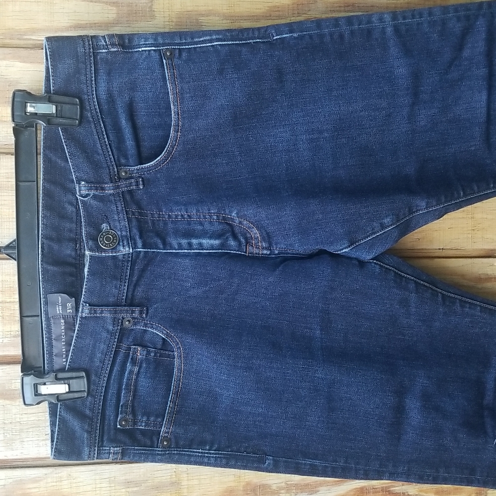 Men's Armani Exchange Skinny Jambe Etroit 31R Indigo Blue NWOT - Picture 2 of 8